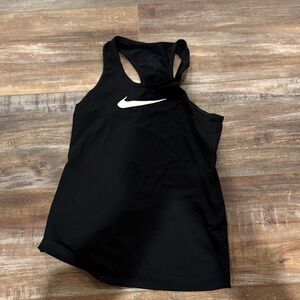Nike Dri Fit Women's Black and White Tank Top